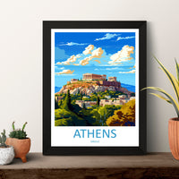 Athens Travel Print Wall Art Athens Greece Wall Hanging Home Decoration Athens Gift Art Lovers Wall Art Print Athens Greece Wall Poster Art