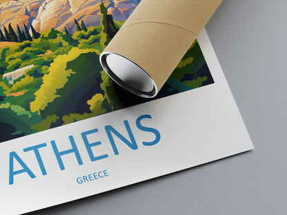 Athens Travel Print Wall Art Athens Greece Wall Hanging Home Decoration Athens Gift Art Lovers Wall Art Print Athens Greece Wall Poster Art