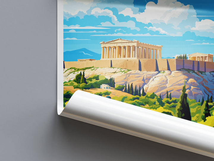 Athens Travel Print Wall Art Athens Greece Wall Hanging Home Decoration Athens Gift Art Lovers Wall Art Print Athens Greece Wall Poster Art