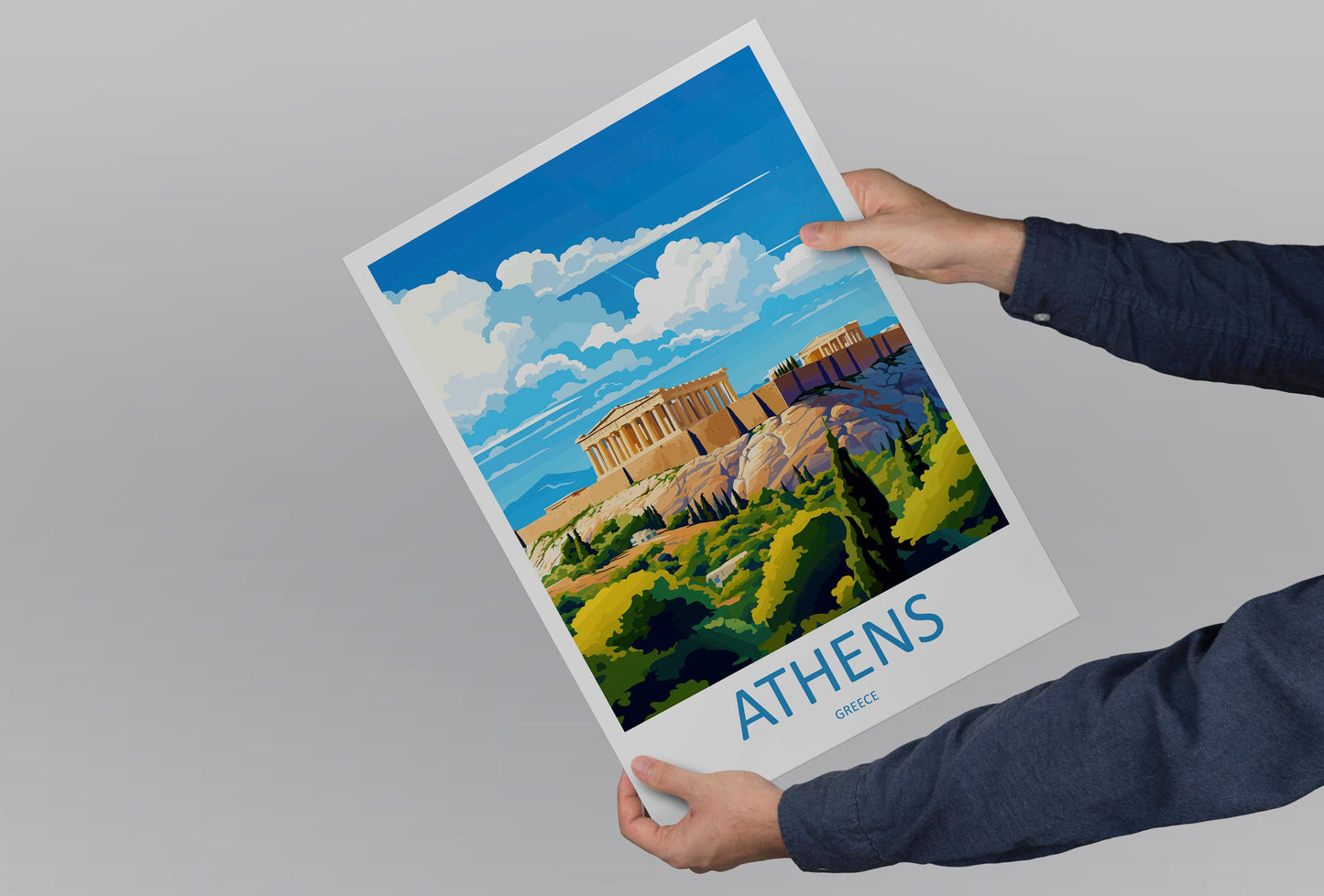 Athens Travel Print Wall Art Athens Greece Wall Hanging Home Decoration Athens Gift Art Lovers Wall Art Print Athens Greece Wall Poster Art