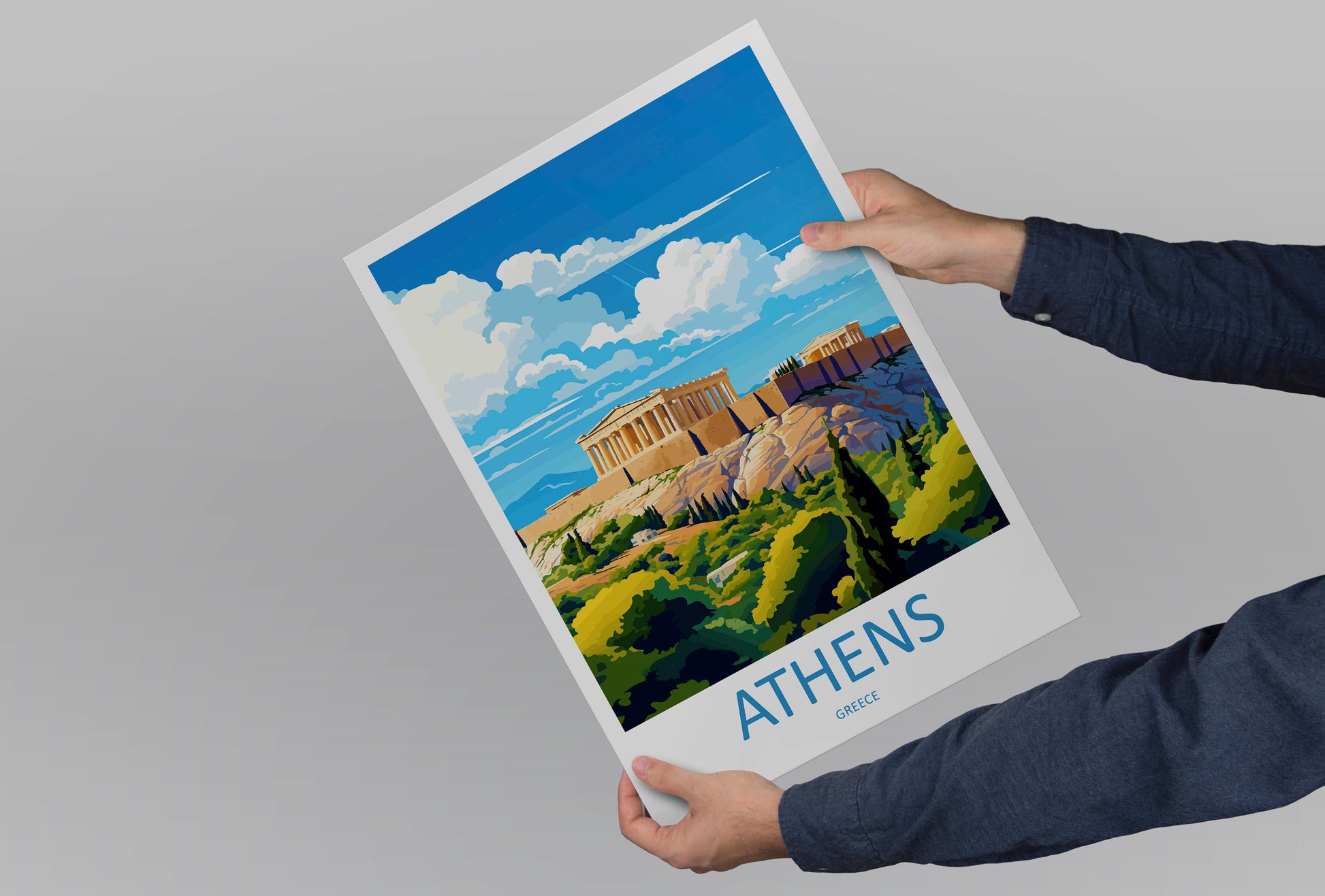 Athens Travel Print Wall Art Athens Greece Wall Hanging Home Decoration Athens Gift Art Lovers Wall Art Print Athens Greece Wall Poster Art
