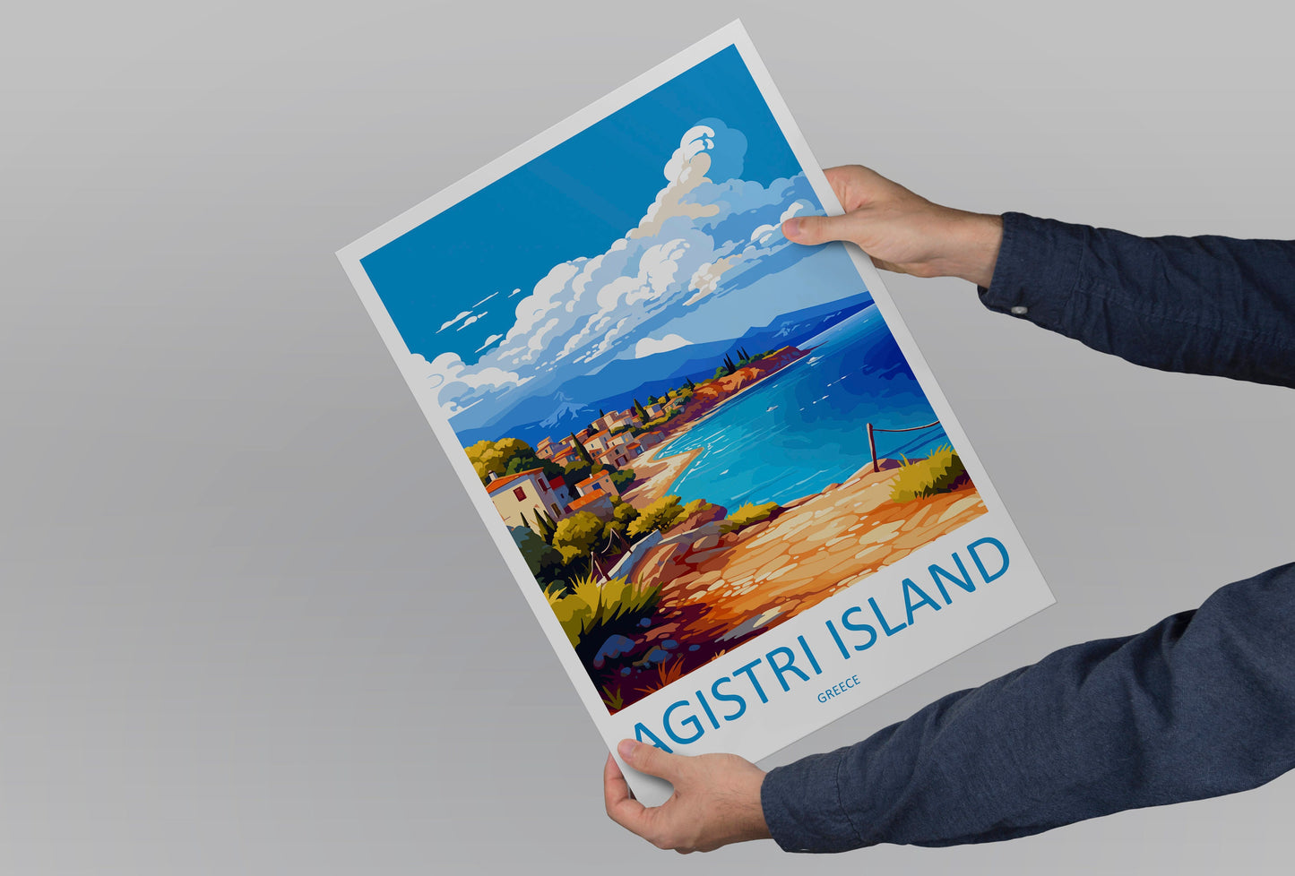 Agistri Island Travel Print Wall Art Agistri Island Wall Hanging Home Decoration Agistri Island Gift Art Lovers Wall Art Print Greece