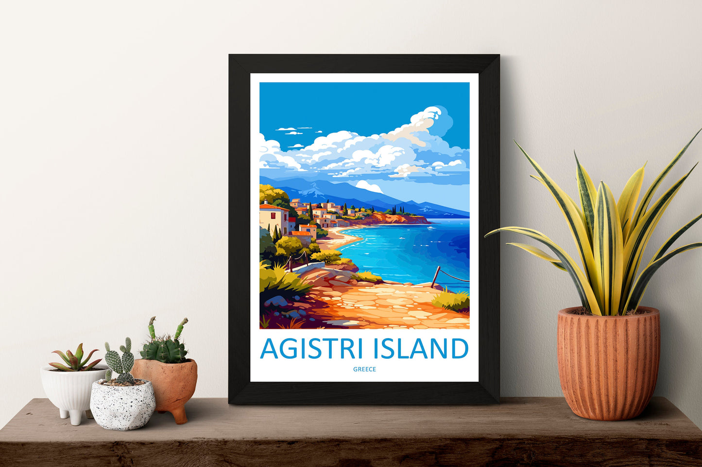 Agistri Island Travel Print Wall Art Agistri Island Wall Hanging Home Decoration Agistri Island Gift Art Lovers Wall Art Print Greece
