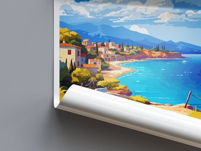 Agistri Island Travel Print Wall Art Agistri Island Wall Hanging Home Decoration Agistri Island Gift Art Lovers Wall Art Print Greece
