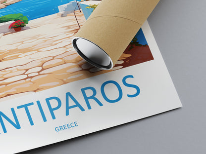 Antiparos Travel Print Wall Art Antiparos Wall Hanging Home Decoration Antiparos Gift Art Lovers Wall Art Print Greece