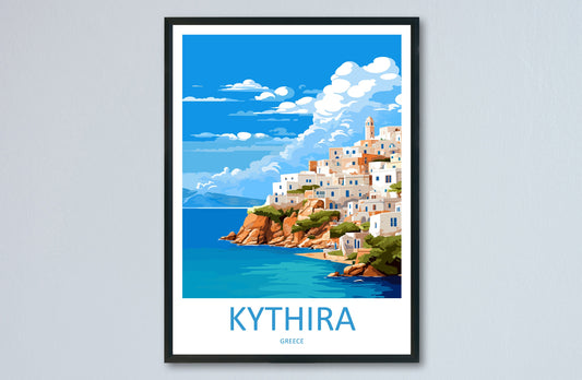 Kythira Travel Print Wall Art Kythira Wall Hanging Home Decoration Kythira Gift Art Lovers Wall Art Print Greece