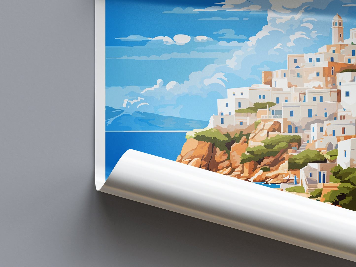 Kythira Travel Print Wall Art Kythira Wall Hanging Home Decoration Kythira Gift Art Lovers Wall Art Print Greece