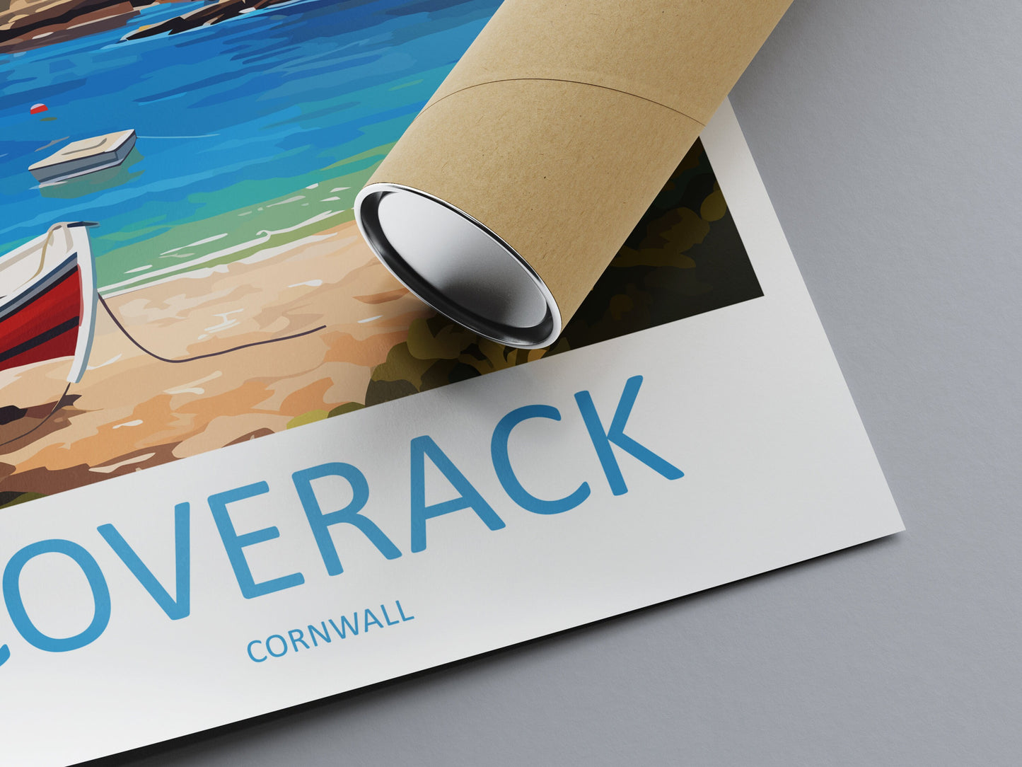 Coverack Travel Print Wall Art Coverack Wall Hanging Home Décor Coverack Gift Art Lovers Cornwall Art Lover Gift