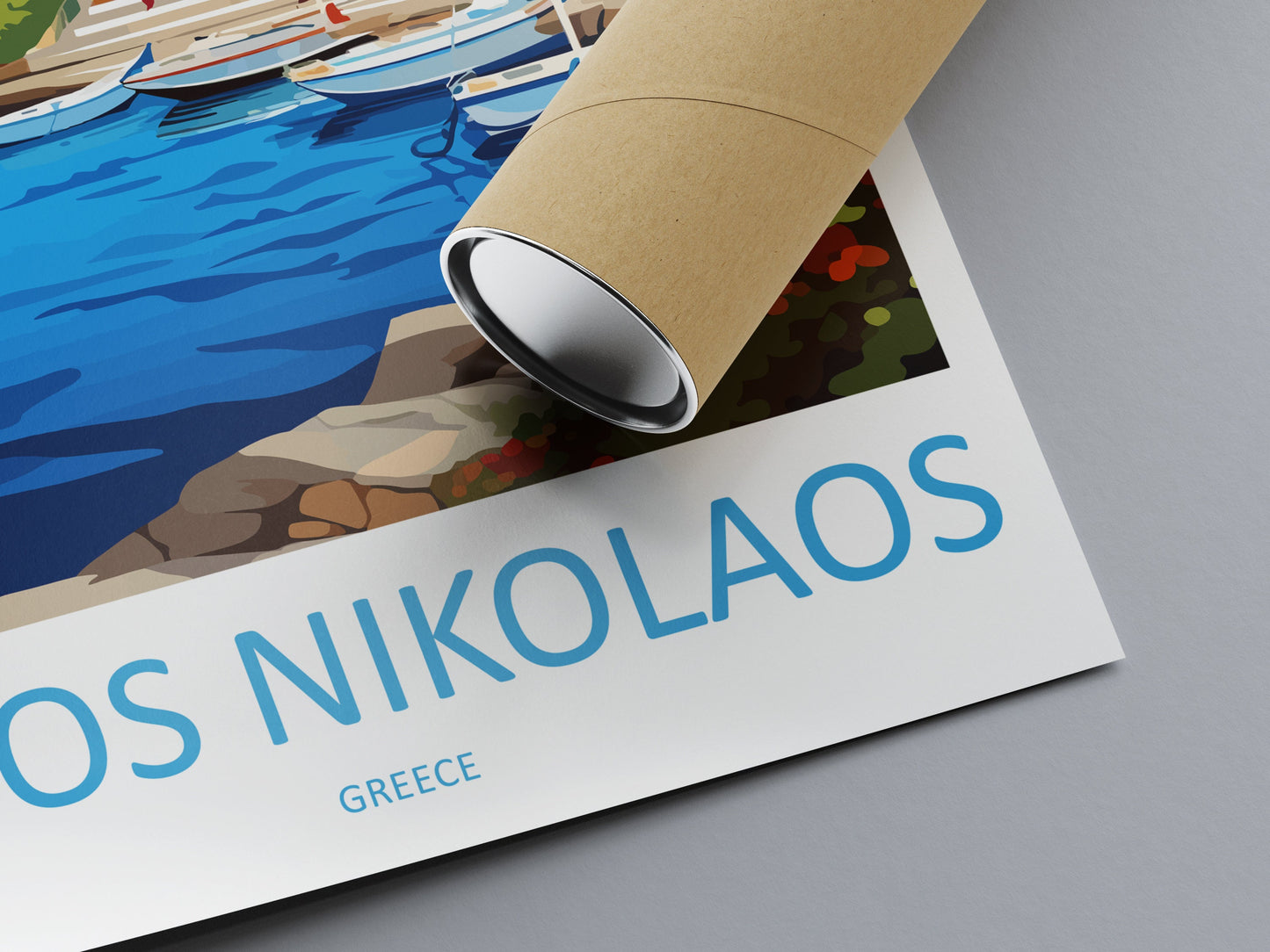 Agios Nikolaos Travel Print Wall Art Agios Nikolaos Greece Wall Hanging Home Decoration Agios Nikolaos Gift Art Lovers Art Agios Nikolaos