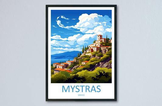 Mystras Travel Print Wall Art Mystras Greece Wall Hanging Home Decoration Mystras Gift Art Lovers Art Mystras