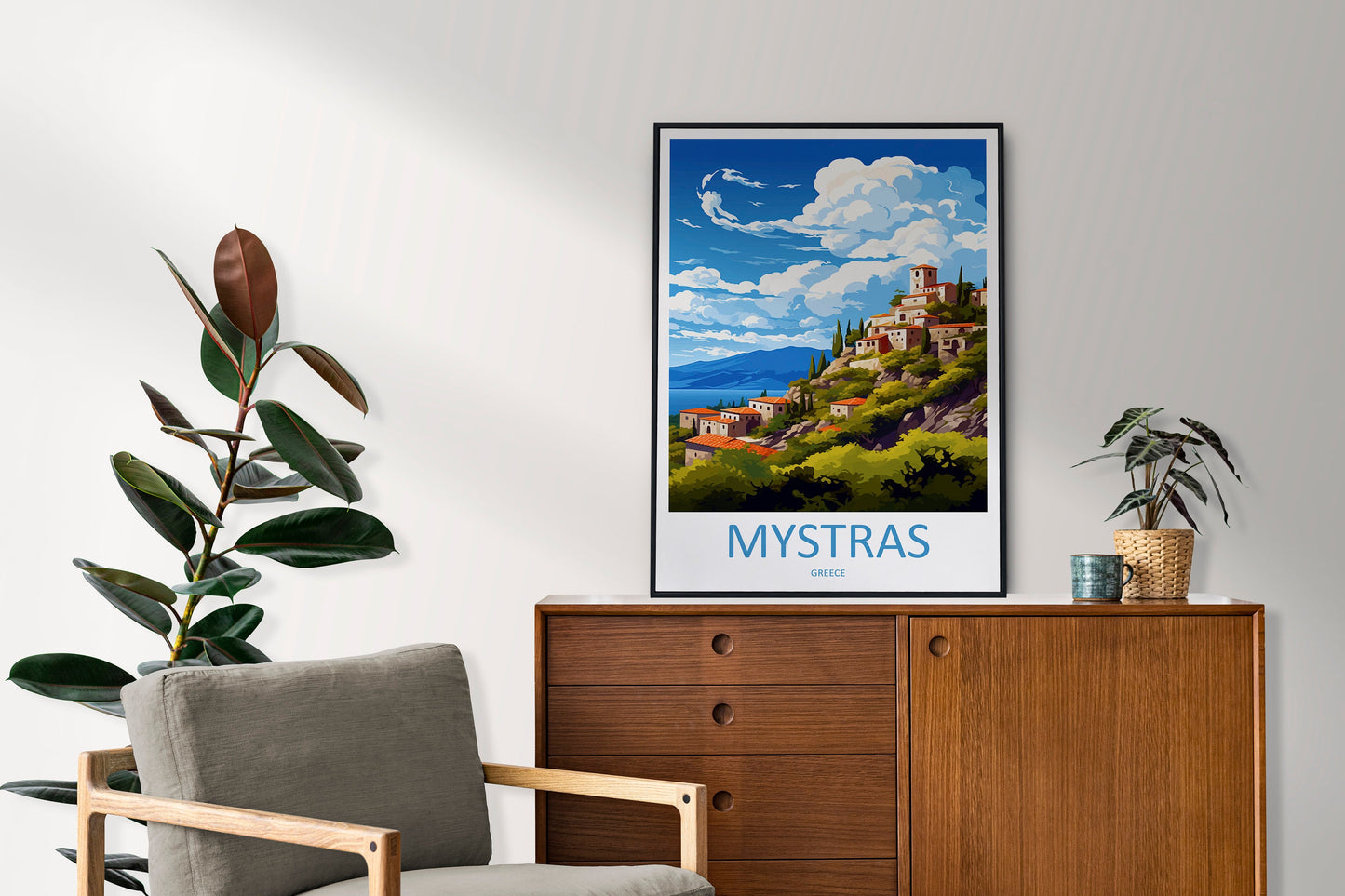 Mystras Travel Print Wall Art Mystras Greece Wall Hanging Home Decoration Mystras Gift Art Lovers Art Mystras