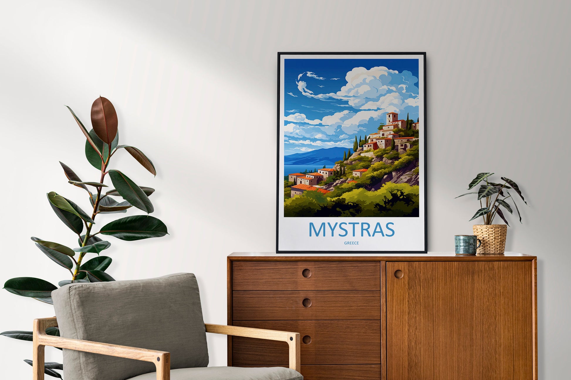 Mystras Travel Print Wall Art Mystras Greece Wall Hanging Home Decoration Mystras Gift Art Lovers Art Mystras