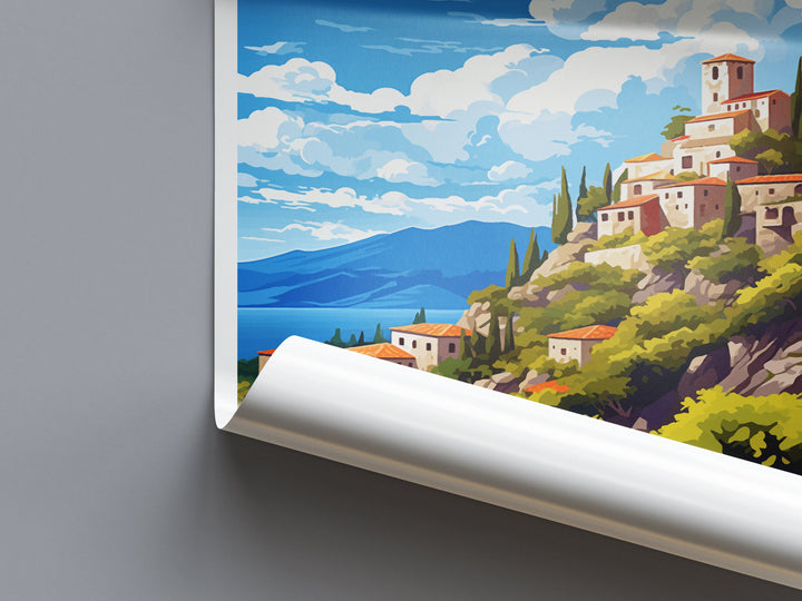 Mystras Travel Print Wall Art Mystras Greece Wall Hanging Home Decoration Mystras Gift Art Lovers Art Mystras
