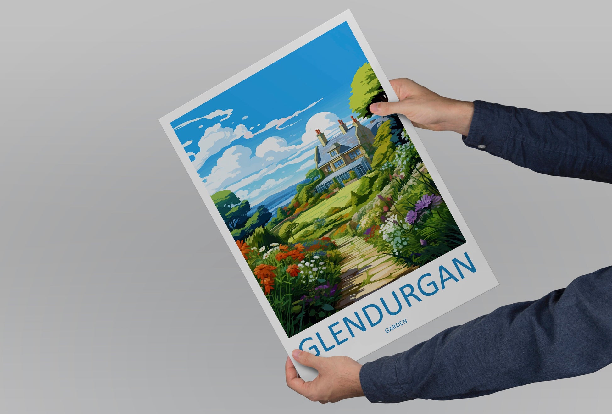 Glendurgan Gardens Travel Print Wall Art Glendurgan Gardens Wall Hanging Home Décor Glendurgan Gardens Gift Art Lovers England Art Lover