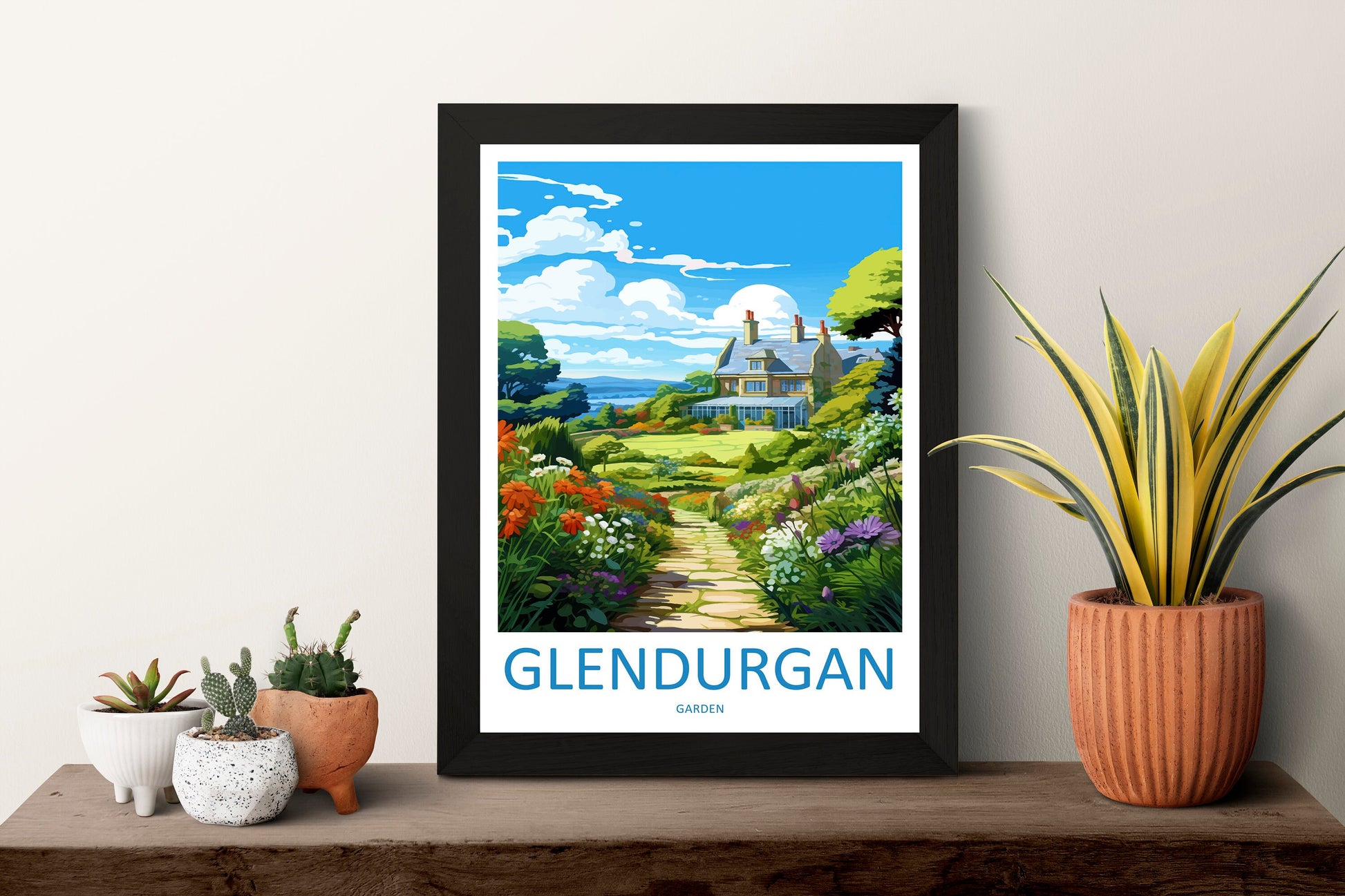 Glendurgan Gardens Travel Print Wall Art Glendurgan Gardens Wall Hanging Home Décor Glendurgan Gardens Gift Art Lovers England Art Lover