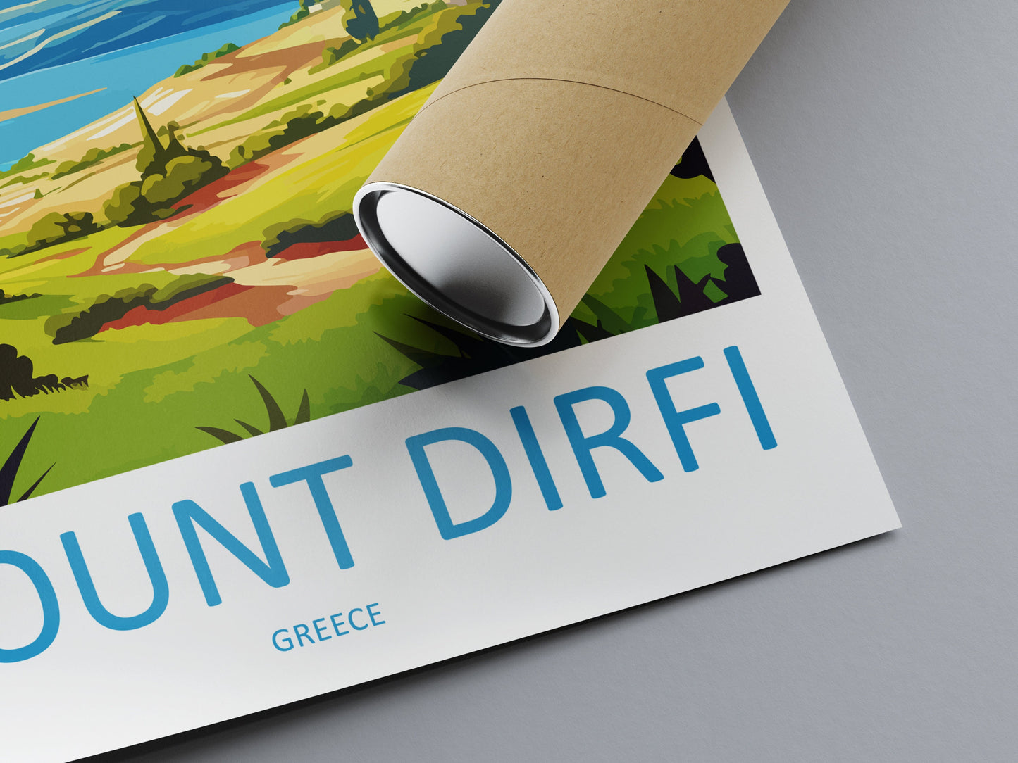 Mount Dirfi Travel Print Wall Art Mount Dirfi Greece Wall Hanging Home Decoration Mount Dirfi Gift Art Lovers Wall Art Print