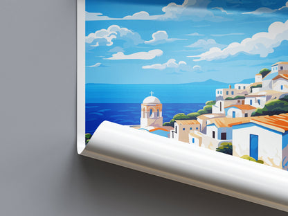 Limnos Travel Print Wall Art Limnos Greece Wall Hanging Home Decoration Limnos Gift Art Lovers Wall Art Print Limnos Wall Décor Greece