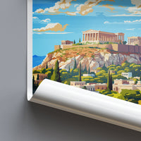 Athens Travel Print Wall Art Athens Greece Wall Hanging Home Decoration Athens Gift Art Lovers Wall Art Print Athens Greece Wall Poster Art