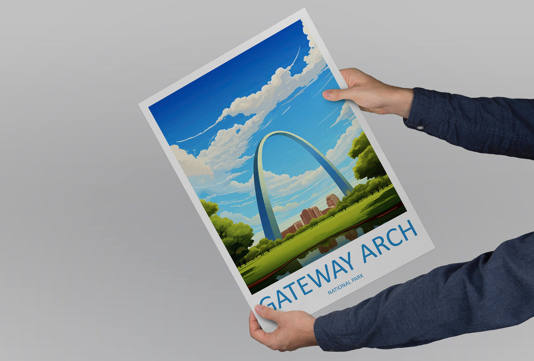 Gateway Arch National Park Travel Print Wall Art Gateway Arch Wall Hanging Home Décor Gateway Arch Gift Art Lovers Art Lover Gift