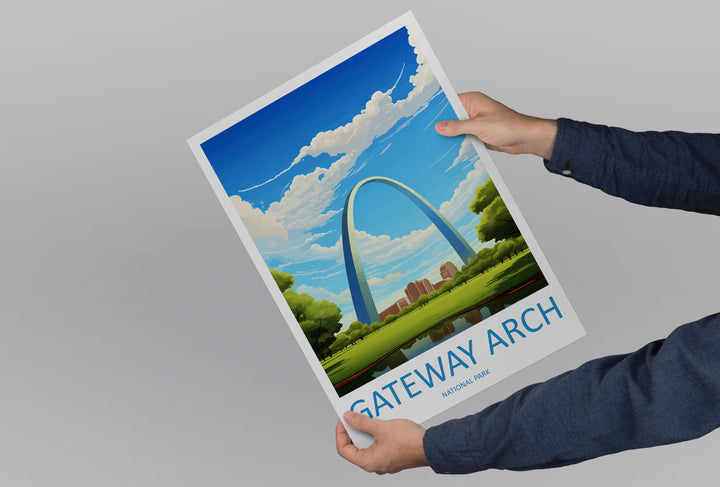 Gateway Arch National Park Travel Print Wall Art Gateway Arch Wall Hanging Home Décor Gateway Arch Gift Art Lovers Art Lover Gift