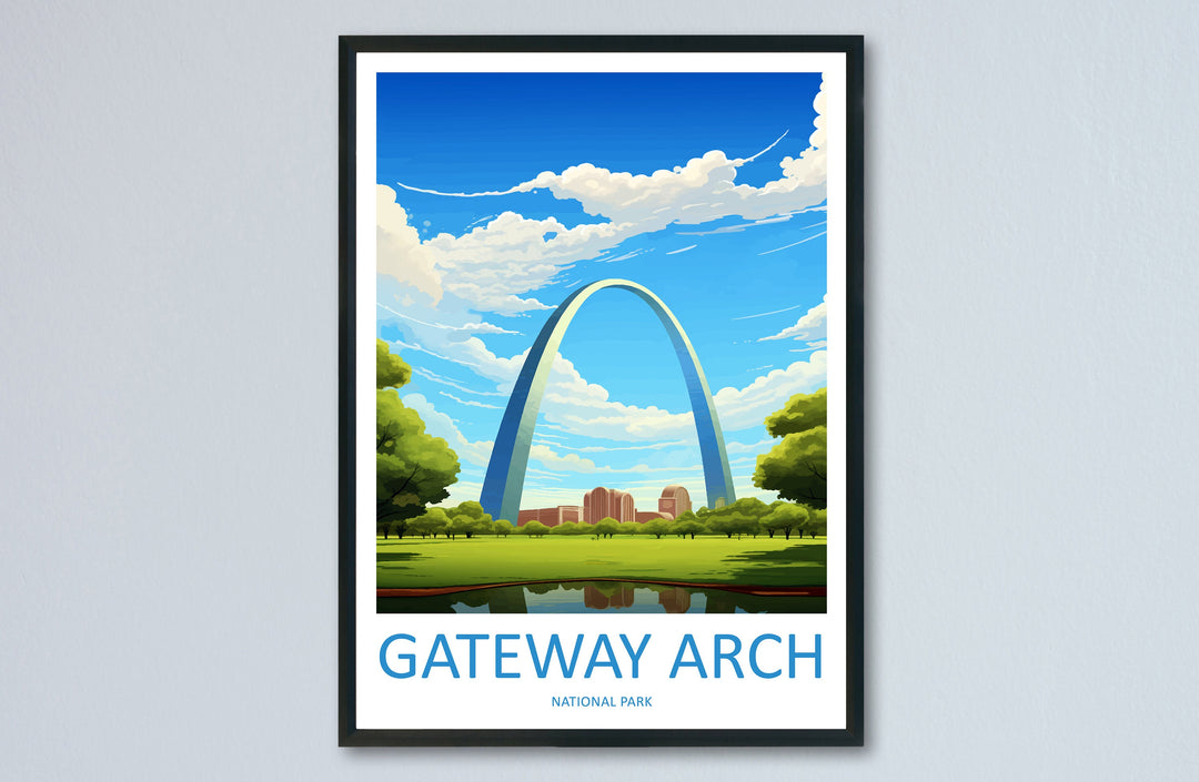 Gateway Arch National Park Travel Print Wall Art Gateway Arch Wall Hanging Home Décor Gateway Arch Gift Art Lovers Art Lover Gift