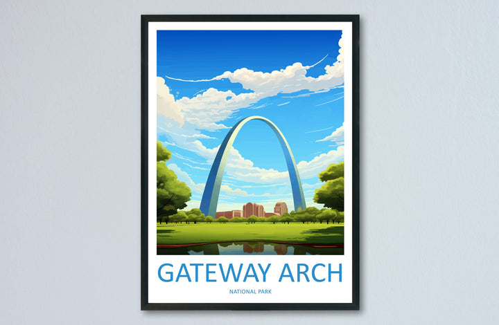 Gateway Arch National Park Travel Print Wall Art Gateway Arch Wall Hanging Home Décor Gateway Arch Gift Art Lovers Art Lover Gift