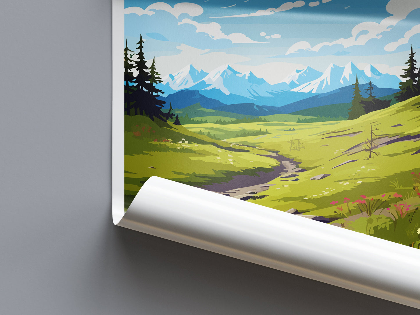 Denali National Park Travel Print Wall Art Denali Wall Hanging Home Décor Denali Gift Art Lovers Alaska Art Lover Gift Denali