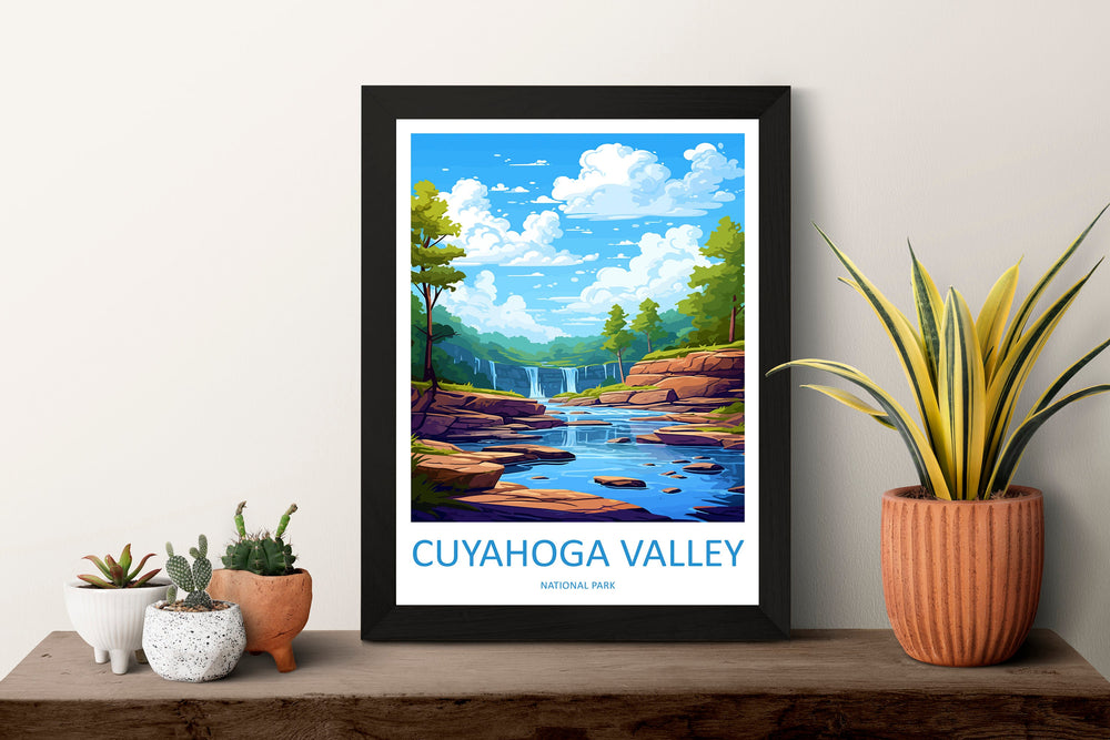 Cuyahoga Valley National Park Travel Print Wall Art Cuyahoga Valley Wall Hanging Home Décor Cuyahoga Valley Gift Art Lovers Art Lover Gift