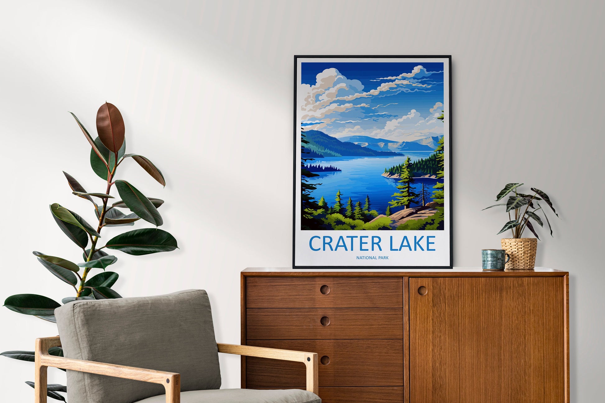 Crater Lake National Park Travel Print Wall Art Crater Lake National Park Wall Hanging Home Décor Crater Lake National Park Gift Art