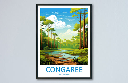 Congaree National Park Travel Print Wall Art Congaree National Park Wall Hanging Home Décor Congaree National Park Gift Art