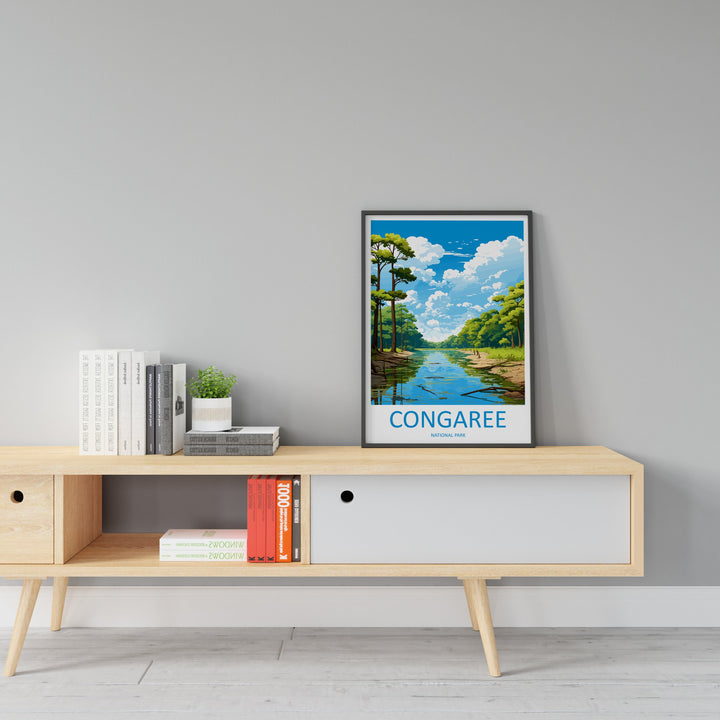 Congaree National Park Travel Print Wall Art Congaree National Park Wall Hanging Home Décor Congaree National Park Gift Art