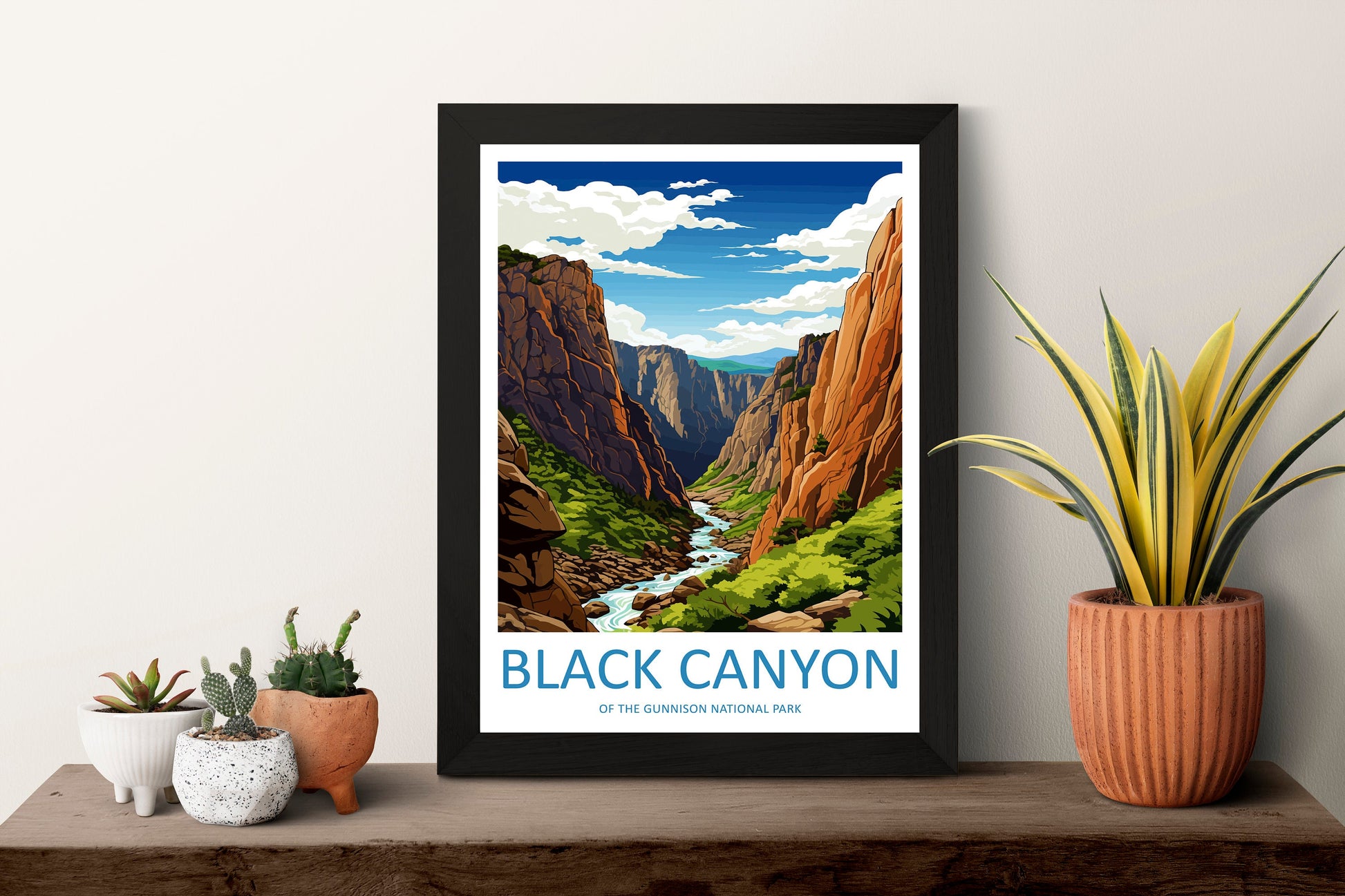 Black Canyon National Park Travel Print Wall Art Black Canyon Wall Hanging Home Décor Black Canyon Gift Art Lovers Colorado Art Lover Gift
