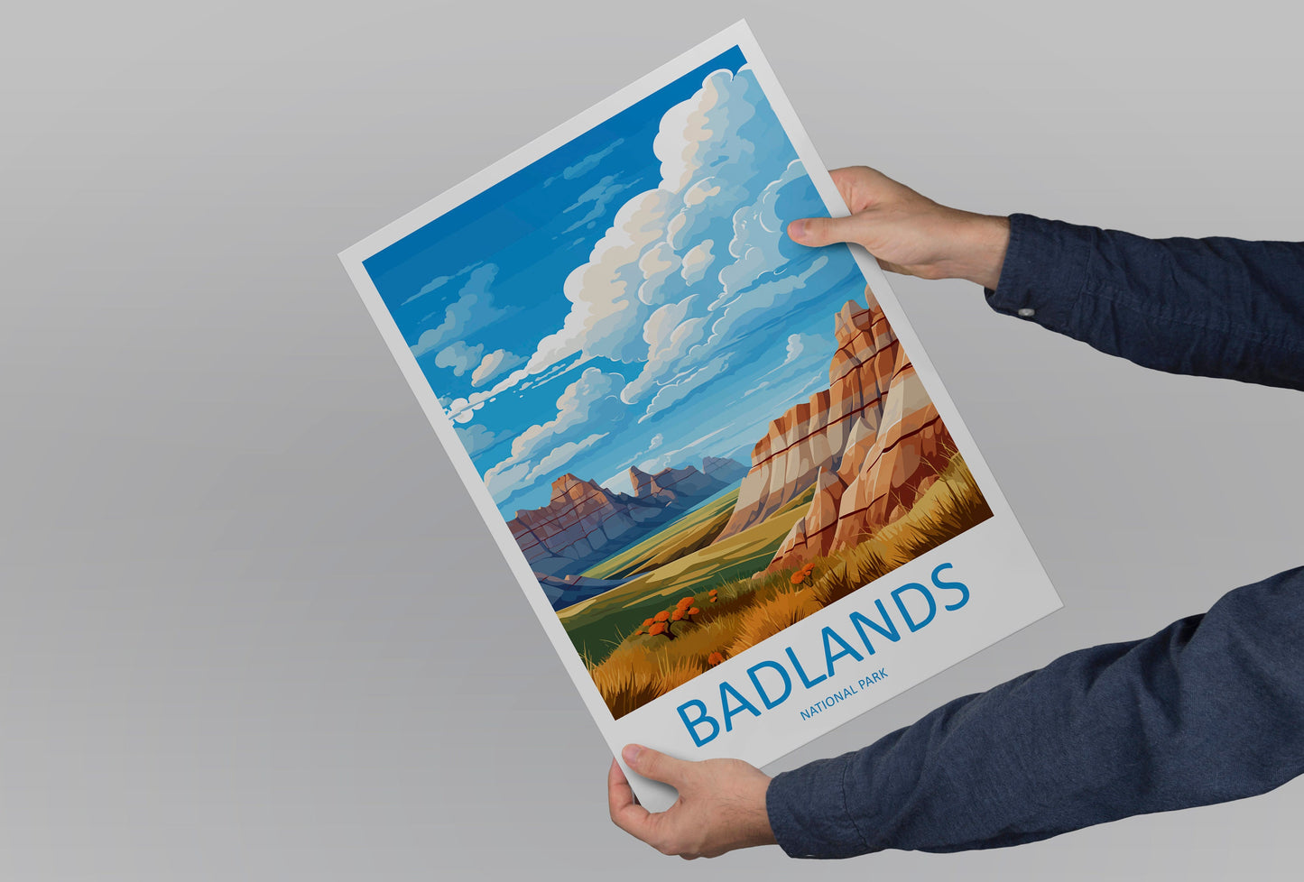 Badlands National Park Travel Print Wall Art Badlands National Park Wall Hanging Home Décor Badlands National Park Gift Art Lovers