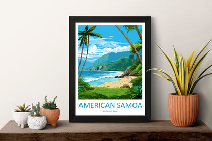 American Samoa National Park Travel Print Wall Art American Samoa National Park Wall Hanging Home Décor American Samoa National Park Gift