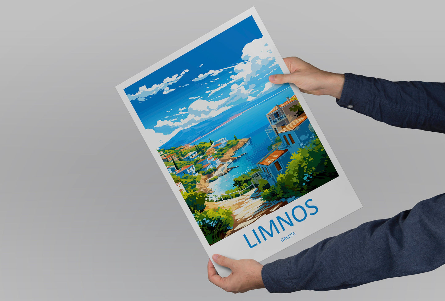 Limnos Travel Print Wall Art Limnos Greece Wall Hanging Home Decoration Limnos Gift Art Lovers Wall Art Print Limnos Wall Décor Greece