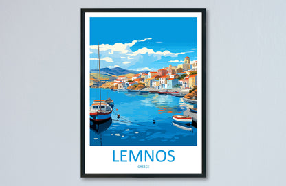 Lemnos Travel Print Wall Art Lemnos Greece Wall Hanging Home Decoration Lemnos Gift Art Lovers Wall Art Print Lemnos Wall Décor Greece