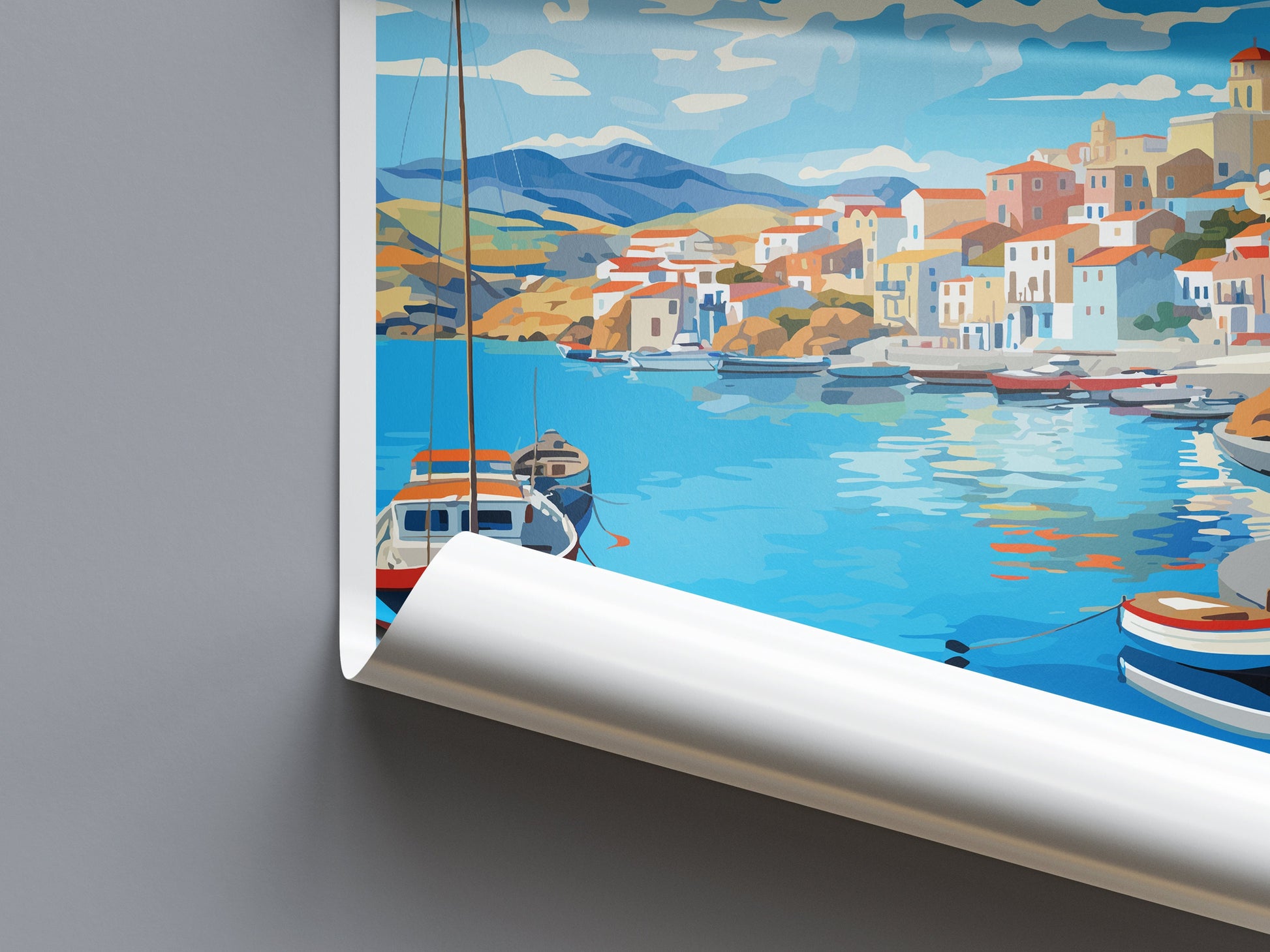 Lemnos Travel Print Wall Art Lemnos Greece Wall Hanging Home Decoration Lemnos Gift Art Lovers Wall Art Print Lemnos Wall Décor Greece