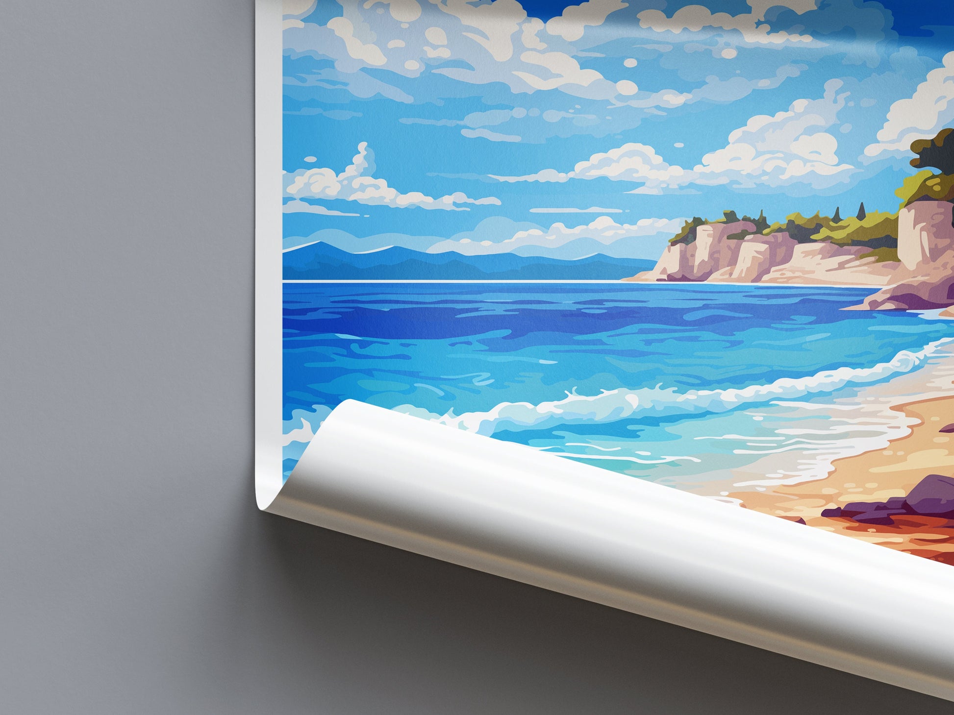 Lefkada Travel Print Wall Art Lefkada Greece Wall Hanging Home Decoration Lefkada Gift Art Lovers Wall Art Print Lefkada Greece Wall Art