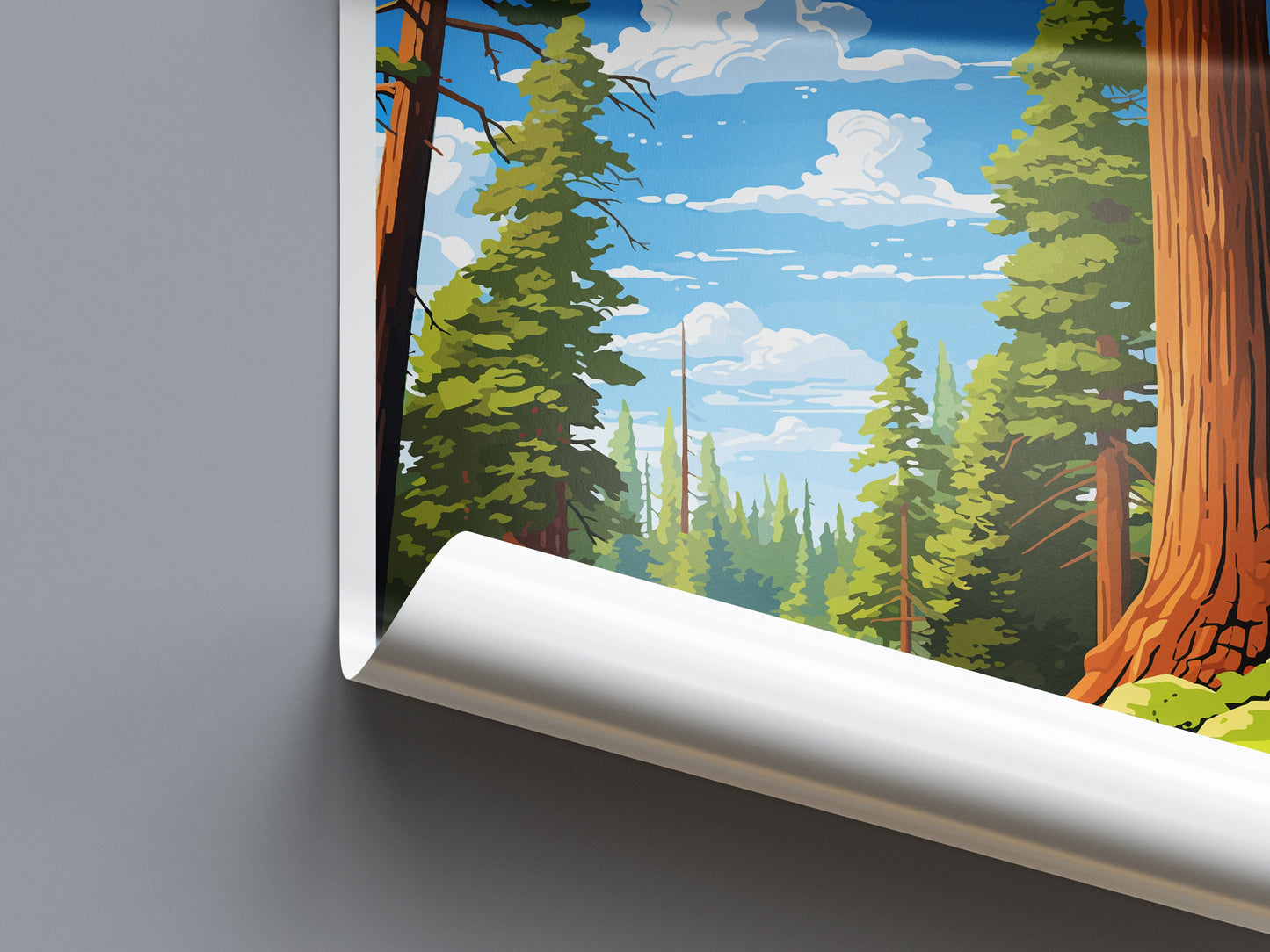 Sequoia National Park Travel Print Wall Art Sequoia Wall Hanging Home Décor Sequoia Gift Art Lovers California Art Lover Gift