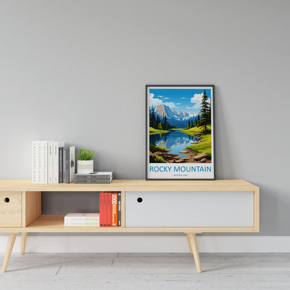 Rocky Mountain National Park Travel Print Wall Art Rocky Mountain Wall Hanging Home Décor Rocky Mountain Gift Art Lovers Colorado Art