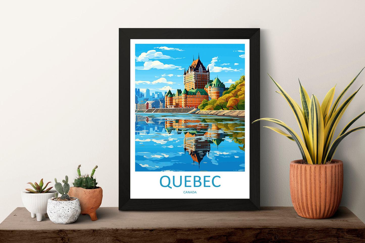 Quebec City Travel Print Wall Art Quebec City Wall Hanging Home Décor Quebec City Gift Art Lovers Canada Art Lover Gift Quebec City Gift