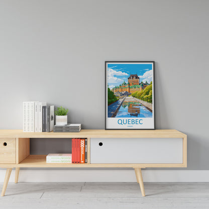 Quebec City Travel Print Wall Art Quebec City Wall Hanging Home Décor Quebec City Gift Art Lovers Canada Art Lover Gift Quebec City Gift