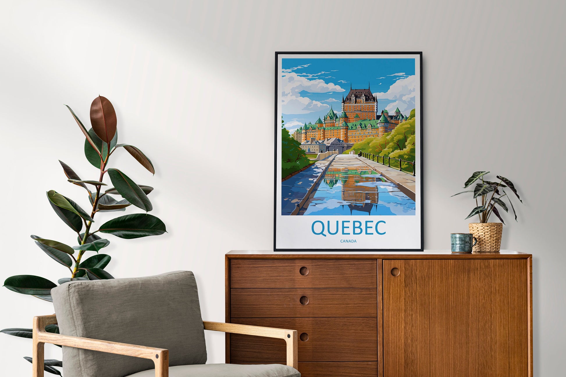 Quebec City Travel Print Wall Art Quebec City Wall Hanging Home Décor Quebec City Gift Art Lovers Canada Art Lover Gift Quebec City Gift