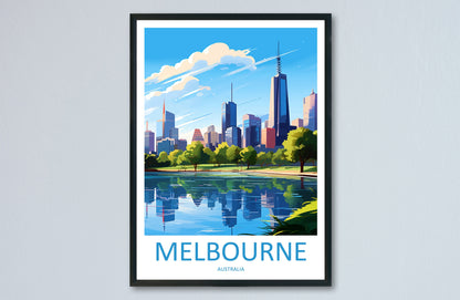 Melbourne Travel Print Wall Art Melbourne Wall Hanging Home Décor Melbourne Gift Art Lovers Wall Art Australia Travel Print