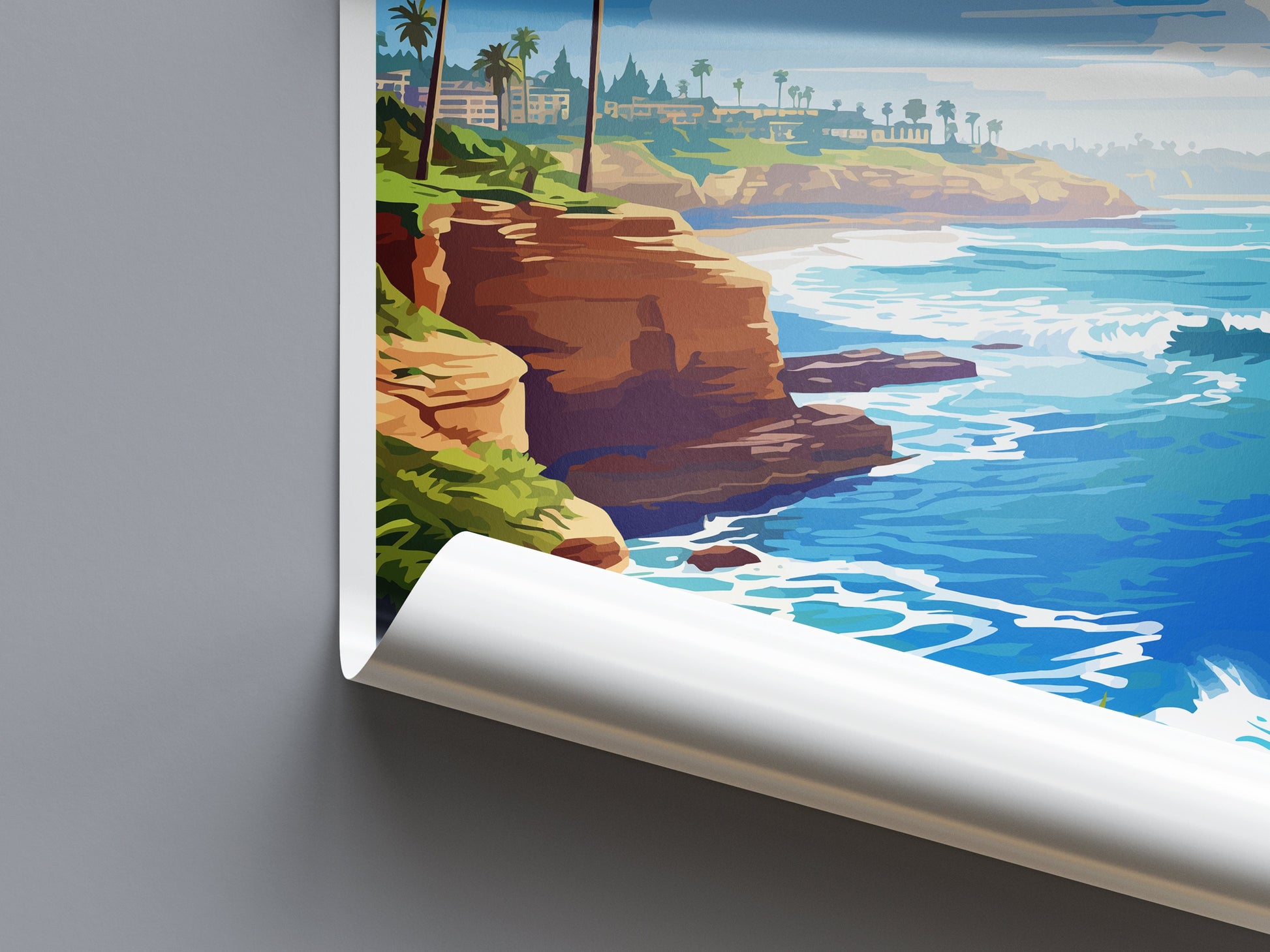 La Jolla Cove Travel Print Wall Art La Jolla Cove Wall Hanging Home Décor La Jolla Cove Gift Art Lovers California Art Lover Gift