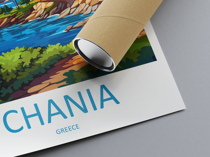Chania Travel Print Wall Art Chania Greece Wall Hanging Home Decoration Chania Gift Art Lovers Wall Art Print Chania Greece Wall Poster Art