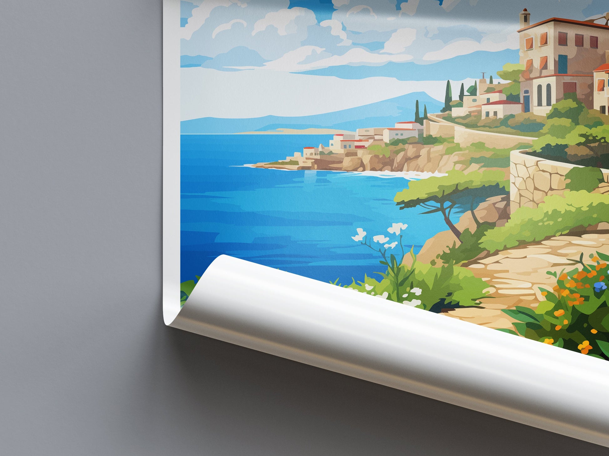 Heraklion Travel Print Wall Art Heraklion Greece Wall Hanging Home Decoration Heraklion Gift Art Lovers Wall Art Print Heraklion Greece