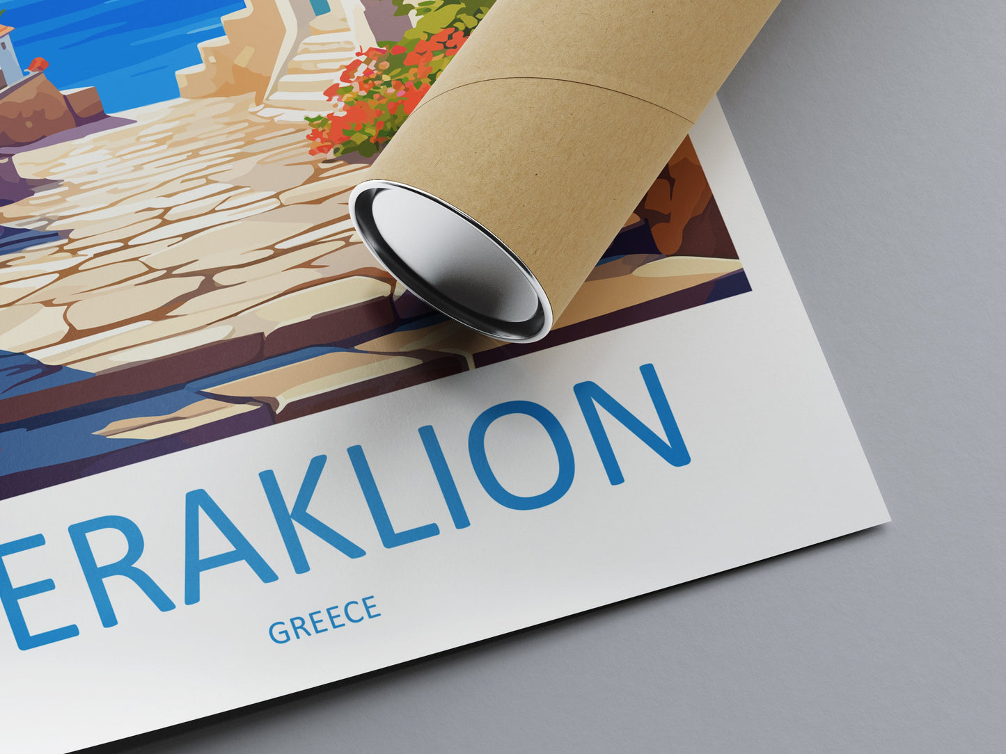 Heraklion Travel Print Wall Art Heraklion Greece Wall Hanging Home Decoration Heraklion Gift Art Lovers Wall Art Print Heraklion Greece