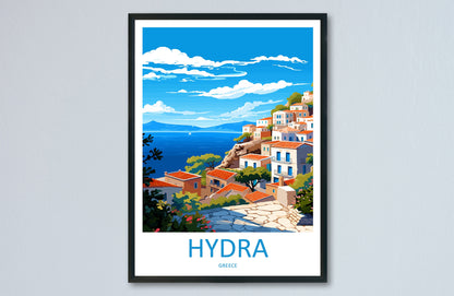 Hydra Travel Print Wall Art Hydra Greece Wall Hanging Home Decoration Hydra Gift Art Lovers Wall Art Print Hydra Greece Wall Art