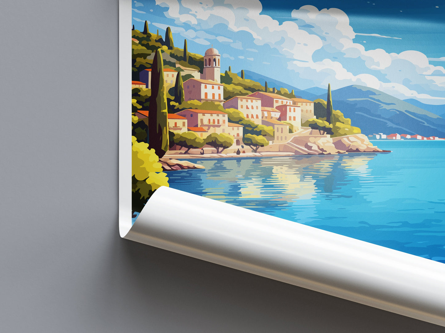 Ithaca Travel Print Wall Art Ithaca Greece Wall Hanging Home Decoration Ithaca Gift Art Lovers Wall Art Print Ithaca Greece Wall Art